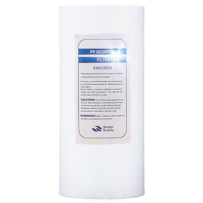 10 ίντσες 20 ίντσες 30 ίντσες 40 ίντσες 5 μικρών PP Melt Blown Filter Cartridge Cylinder Type