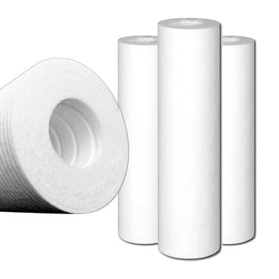 10 ίντσες 20 ίντσες 30 ίντσες 40 ίντσες 5 μικρών PP Melt Blown Filter Cartridge Cylinder Type