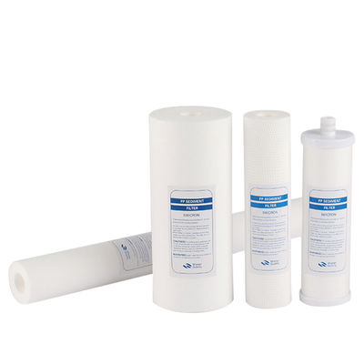 10 ίντσες 20 ίντσες 30 ίντσες 40 ίντσες 5 μικρών PP Melt Blown Filter Cartridge Cylinder Type