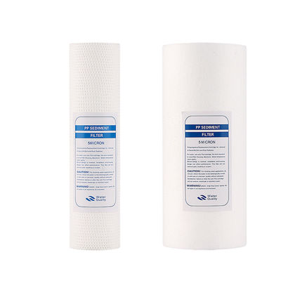 10 ίντσες 20 ίντσες 30 ίντσες 40 ίντσες 5 μικρών PP Melt Blown Filter Cartridge Cylinder Type