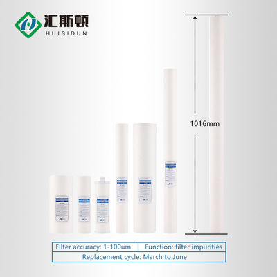 Λειτουργία επεξεργασίας νερού Pp Felt Blown Filter Cartridge για βιομηχανικό καθαριστή νερού
