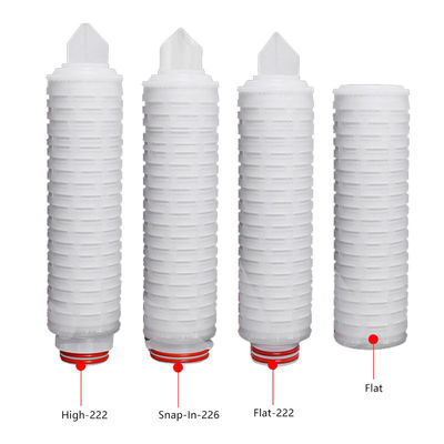 0.22 Micron Hydrophobic Micro Pleated Filter Cartridge για μικροφίλτρα ποτών μπύρας