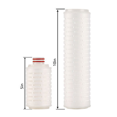 0.22 Micron Hydrophobic Micro Pleated Filter Cartridge για μικροφίλτρα ποτών μπύρας