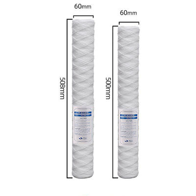 20 ιντσών PP String Wound Cartridge Φίλτρο νερού για την μείωση σωματιδίων σκουριάς από άμμο και λάσπη