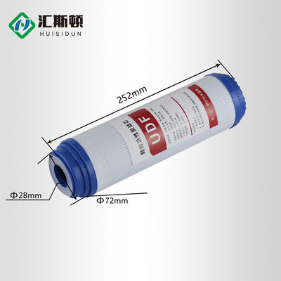 10 ιντσών 20 ιντσών 3 σταδίων UDF Granule Activated Carbon Filter Element για σύστημα αντίστροφης όσμωσης