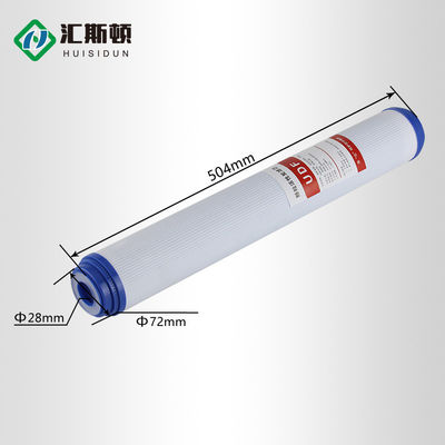 20 ιντσών UDF Coconut Shell Activated Carbon Filter Core για εμπορικό καθαριστικό νερού