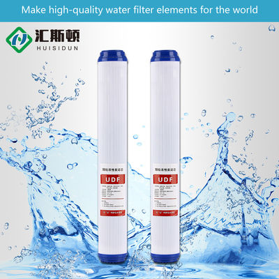 20 ιντσών UDF Coconut Shell Activated Carbon Filter Core για εμπορικό καθαριστικό νερού