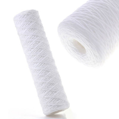 Συστατικά πυρήνα PE 10 ιντσών 1 μικρών Spun Yarn String Wound Water Filter Cartridge για αντικατάσταση