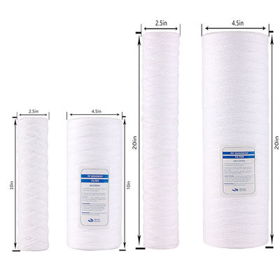 10-100 ίντσες 1-100 μικρών Ολόκληρο το σπίτι String πληγή ιζήματα Αντικατάσταση φυσίγγιο φίλτρο για νερό πηγάδι