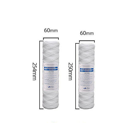 00,68 kg 40 * 2,5 ιντσών PP βαμβάκι Προσωρινό φίλτρο ασφαλείας γυάλινη ίνα νάιλον σπειροειδής τραυματικό φίλτρο στοιχείο