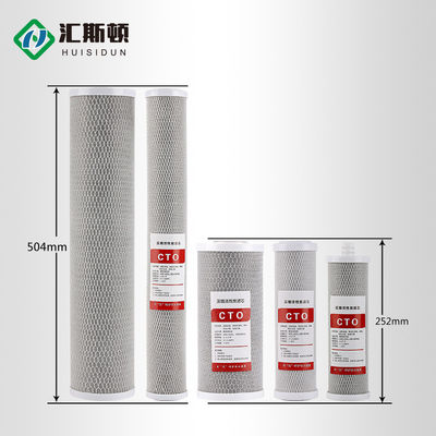 20in*2.5 CTO Cartridge Filter με ενεργοποιημένο άνθρακα για οικιακό σύστημα φίλτρωσης νερού