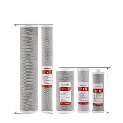 Δεύτερο στάδιο 10*4.5in CTO Filter Cartridge Media Replacement Filter Ενεργοποιημένο άνθρακα