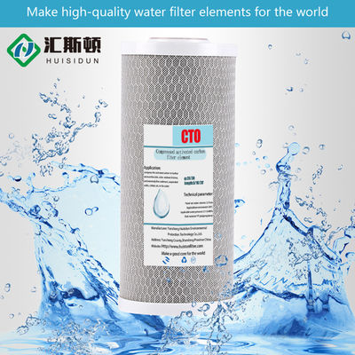 10*4,5 σε CTO Active Carbon Filter Cartridge για καθαριστικό νερού στην εξόρυξη ενέργειας