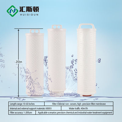 40 ιντσών 5 μm High Flow Pleated Filter Element για 3M Parker PP Style Ηλεκτρική ροή