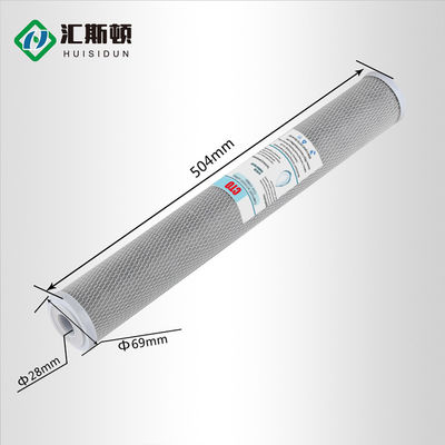 Περιβαλλοντικώς φιλικό 10 ιντσών Sinter CTO Filter Tube Αντικατάσταση Carbon Filter Cartridge για Refillable Water Filter