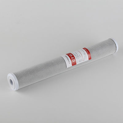 Εύκολη λειτουργία 20 ιντσών CTO Carbon Block Filter Cartridge για φιλτράρισμα υγρού νερού