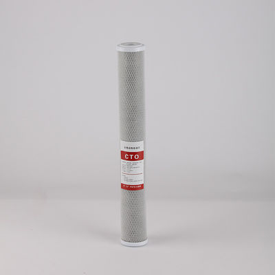 Ιδιωτικό καλούπι 20 ιντσών CTO Block Carbon Water Filter Cartridge για προ-φιλτράρισμα νερού