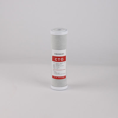 Λευκό Jumbo 10 20 ιντσών CTO Coconut Shell Carbon Filter Cartridge για καθαριστή νερού