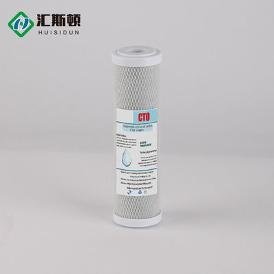 Οικιακή προ- φιλτράρισμα 10 ιντσών CTO Carbon Filter Cartridge για φιλτράρισμα νερού