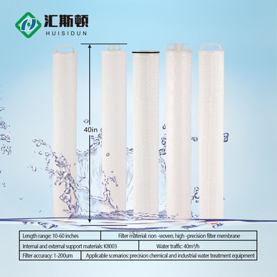 Μεγάλη ροή Wiston High Pleated Water Cartridges Ιδανικό για το πετρέλαιο και το χημικό φίλτρο