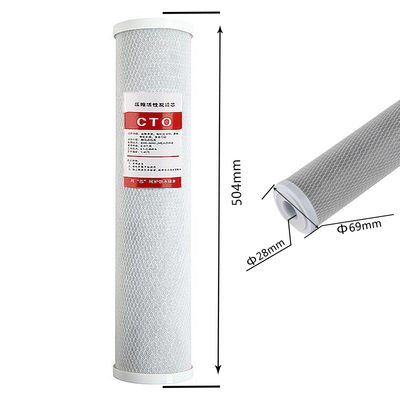 0.8KG 20 ίντσες καρύδας ενεργοποιημένο φίλτρο ραβδί άνθρακα για ολόκληρο το σπίτι προ-φίλτρωση πόσιμου νερού