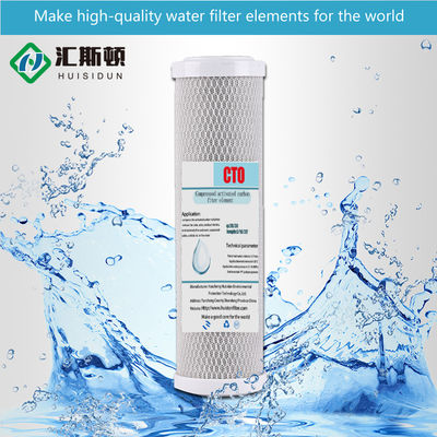 Απομακρύνετε τις οσμές από το νερό με 10" 20" Coconut Shell Cto Carbon Block Filter Cartridge