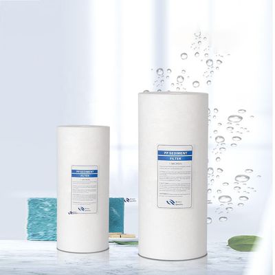 10 ιντσών 5 μικρών PP Jumbo Sediment Melt Blown Cartridge για αποτελεσματική διήθηση νερού