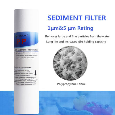 20 ιντσών 30 ιντσών 40 ιντσών PP Melt Blown Filter Cartridge για επεξεργασία νερού